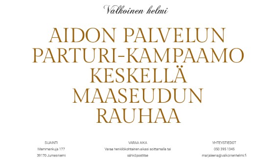 valkoinen helmi portfolio kuva